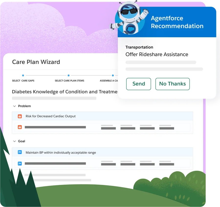 Health Cloud - Care Plan Wizard with Agentforce Recommendation