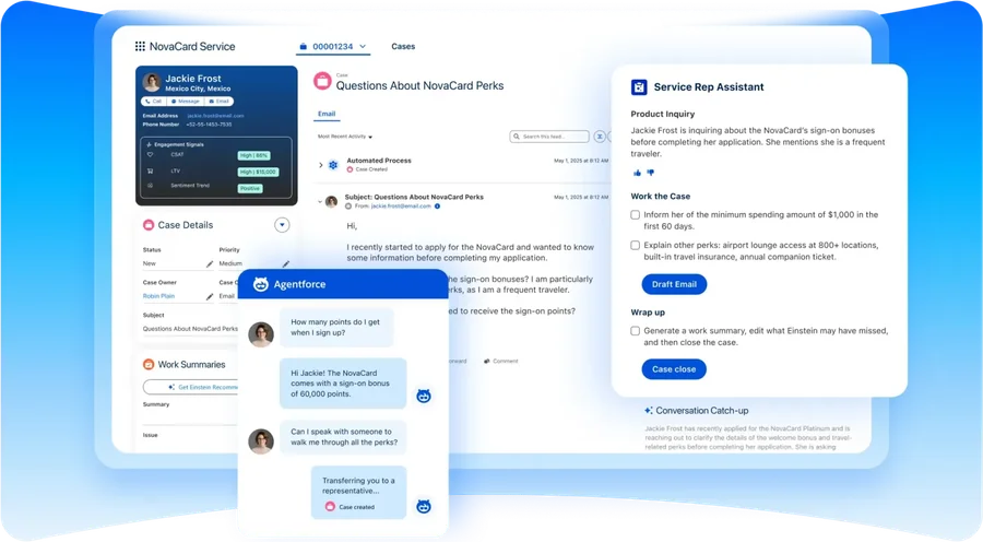Service Cloud Console - Case management, Knowledge Base, Service Rep Assistant